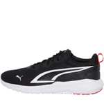 Men's Puma All Day Active Trainers Black and White Colour