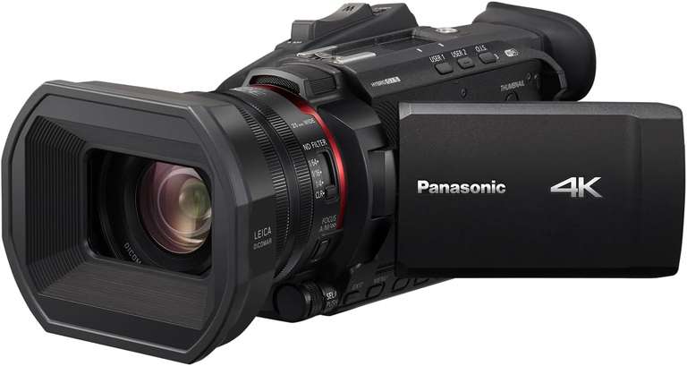 Panasonic HC-X1500E Lightest 4K Professional Camcorder with Wide-Angle 25 mm Lens and 24x Optical Zoom