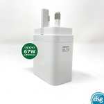 Oppo Supervooc 67W Fast Charger Adapter USB 3 Pin UK (opened never used) - Sold By DSG Outlet