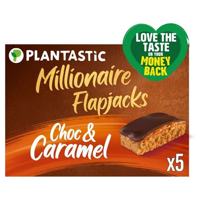 Plantastic Millionaire Flapjack/Double chocolate brownies try for £1 via Shopmium app