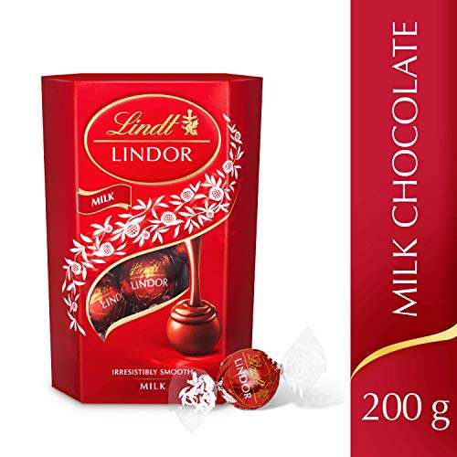 Lindt Lindor Milk Chocolate Truffles Box and some others 200g £4 (15% Subscribe & Save £3 (or £3.40 with 5% off) @ Amazon