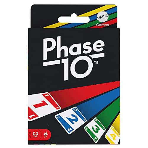 Mattel Games Phase 10 Card Game, 108 cards, 2-6 Players £9.99 at Amazon