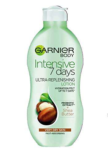 Garnier Intensive 7 Days Shea Butter Body Lotion Dry Skin, with glycerin - 400 ml - £2.50 or as low as £1.99 with S&S @ Amazon