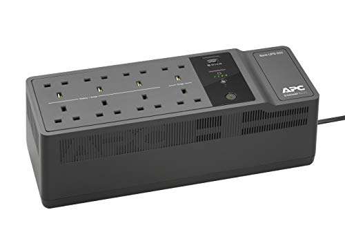 APC BACK-UPS ES - BE650G2-UK - Uninterruptible Power Supply 650VA (8 Outlets, Surge Protected, 1 USB Charging Port) - £72.99 @ Amazon