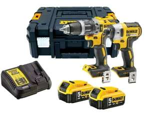 DCK266P2T Combi Drill and Impact Driver Kit with 2 x 5.0Ah £229.49 at powertoolmate ebay