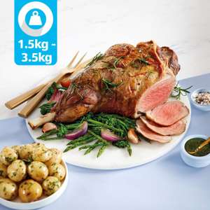 Ashfields UK Whole Leg Of Lamb Typically 2.5kg Equivalent to £6.49 Per kg