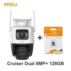 IMOU Cruiser Dual 8MP Dual Lens Outdoor PT Camera (EU plug) +128GB MicroSD card. using code @ Cutesliving Store