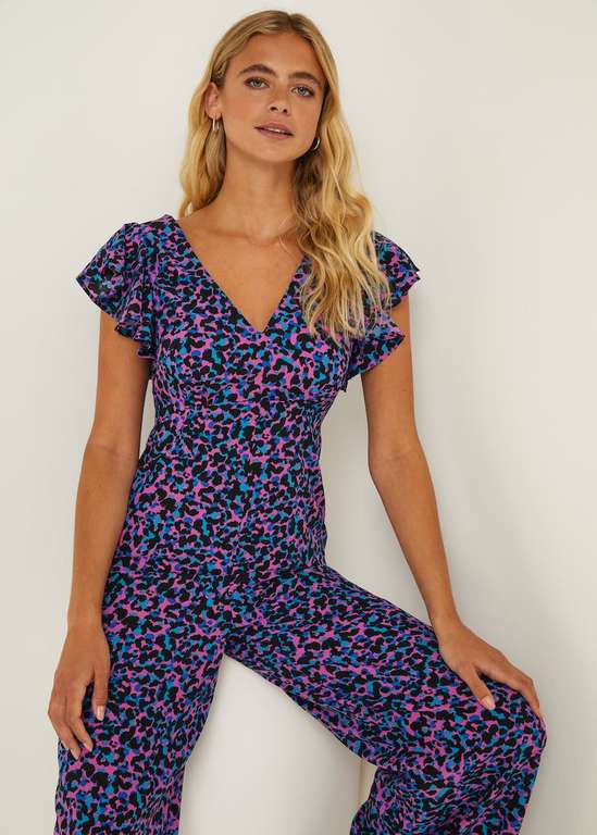 Be Beau Leopard Print Jumpsuit Now Just £8 with Free Click and Collect From Matalan
