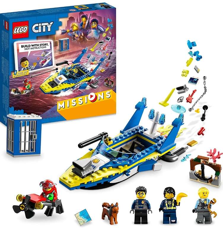 LEGO City 60355 Water Police Detective Missions £15/ DC 76183 Batman Batcave: The Riddler Face-off Set £40 - Free collection @ Argos