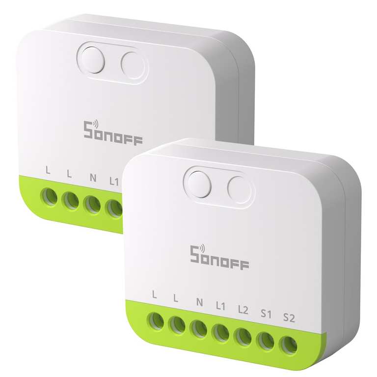 SONOFF MINI Duo 2-Channel Zigbee Smart Switch (2 Pack), Zigbee 3.0 - Sold by SONOFFEU / FBA