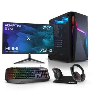 Ryzen 5 5600G + 16GB + 240GB SSD + 22Inch + Keyboard/Mouse/Headset package from £455.39 at AWD-IT
