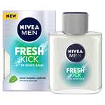 NIVEA MEN Fresh Kick After Shave Balm (100ml), Refreshing Mint & Cactus Water (£3.33/£2.98 Subscribe & Save) + 10% off voucher on 1st S&S