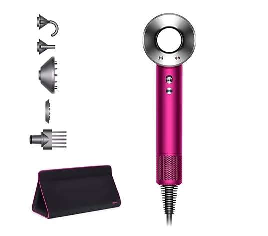 Dyson Fuchsia Supersonic Hair Dryer with Travel Bag