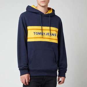 Tommy Jeans Men's Pieced Band Hoodie - Twilight Navy (L & XL) £35.11 + £4.99 Delivery @ The Hut
