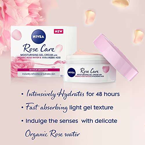 NIVEA Soft Rose 24h Day Moisturising Cream 50ml - £2.50 @ Amazon