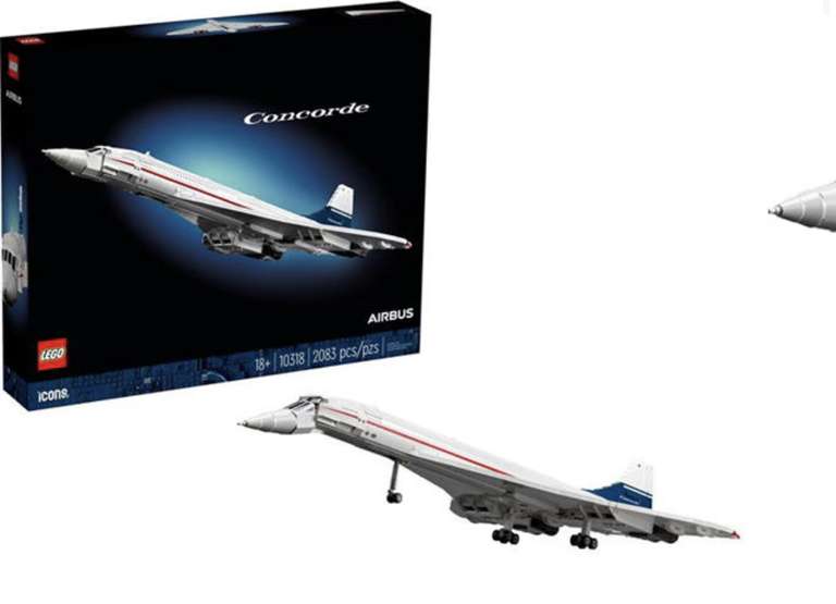 LEGO Icons Concorde Iconic Model Plane Set 10318 w/code