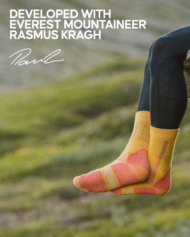 Outdoor Walking Thermal Socks, Merino Wool, Premium Comfort Hiking Socks for Men & Women 3 Pack - sold by DANISH ENDURANCE - FBA