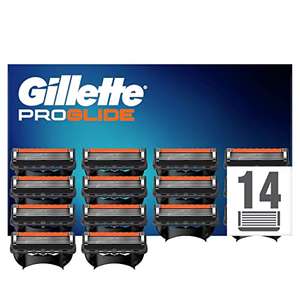 Gillette ProGlide Razor Blades Men Pack of 14 Razor Blade Refills with Precision Trimmer, 5 Anti-Friction Blades £27.03 @ Amazon