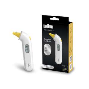 Braun Thermoscan 3 | Ear thermometer | 1 second measurement | Audio fever indicator