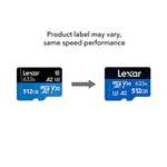 Lexar High-Performance 633x 512GB Micro SD Card, microSDXC UHS-I Card w/ SD Adapter - £38.78 @ Amazon
