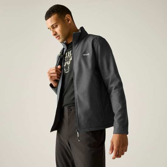 Regatta Men's Cera V Softshell Jacket | Seal Grey Marl (Sizes S to 3XL) + Free Delivery with Free Sign Up