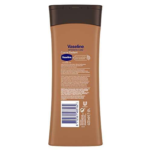 Vaseline Intensive Care Cocoa Radiant 100 Percent cocoa butter Body Lotion for dry skin 400ml - £2.95 / £2.80 subscribe & save at Amazon