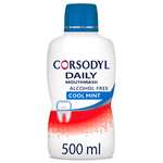 Corsodyl Daily Gum Care Mouthwash Alcohol Free Cool Mint 500ml - £2.70 S&S with Voucher