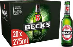 Becks German Lager Beer Bottle, 20 x 275 ml - £9.99 @ Amazon