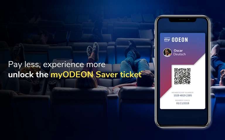 Saver Tickets in Selected Cinemas £5 all day every day Via App