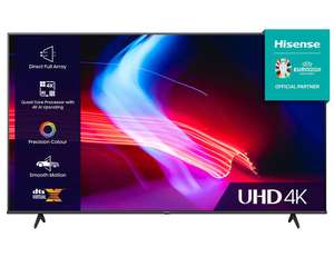 Hisense A6K 50A6KTUK 50" 4K UHD HDR Smart TV w/code sold by cramptonandmoore (UK Mainland)