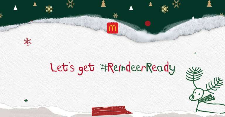 Festive freebies from McDonalds - Christmas Eve Reindeer visit video and Jamie Redknapp Christmas audiobook