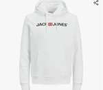 Jack & Jones Men's Hoodie (Grey or White) - £12 each @ Amazon