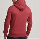 Superdry Mens Venue Tonal Red Hoodie (Sizes S-XXL) - £16 With Code + Free Delivery @ Superdry Outlet / eBay