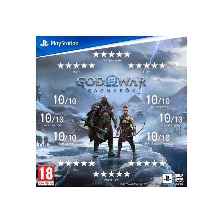 PlayStation 5 Console + God of War Ragnarök person - Prime Exclusive @ Amazon