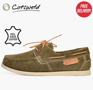 Cotswold Mitcheldean Mens Suede Leather Casual lace-Up Shoes Using Code