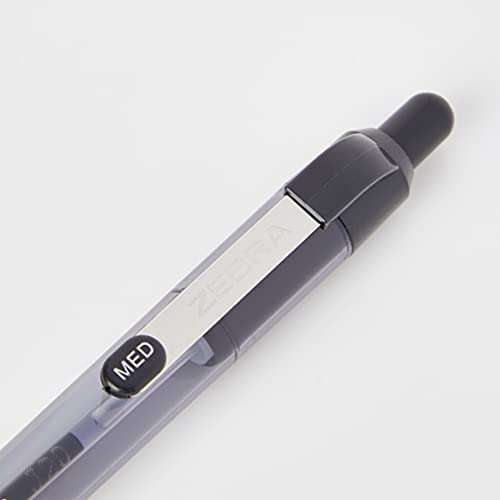 Zebra Pen Z Grip Black Pens Ballpoint, Smooth & Comfortable Ballpoint Pens with Pocket Clip, Retractable Ballpoint Pens, Black Ink - 5 Pack