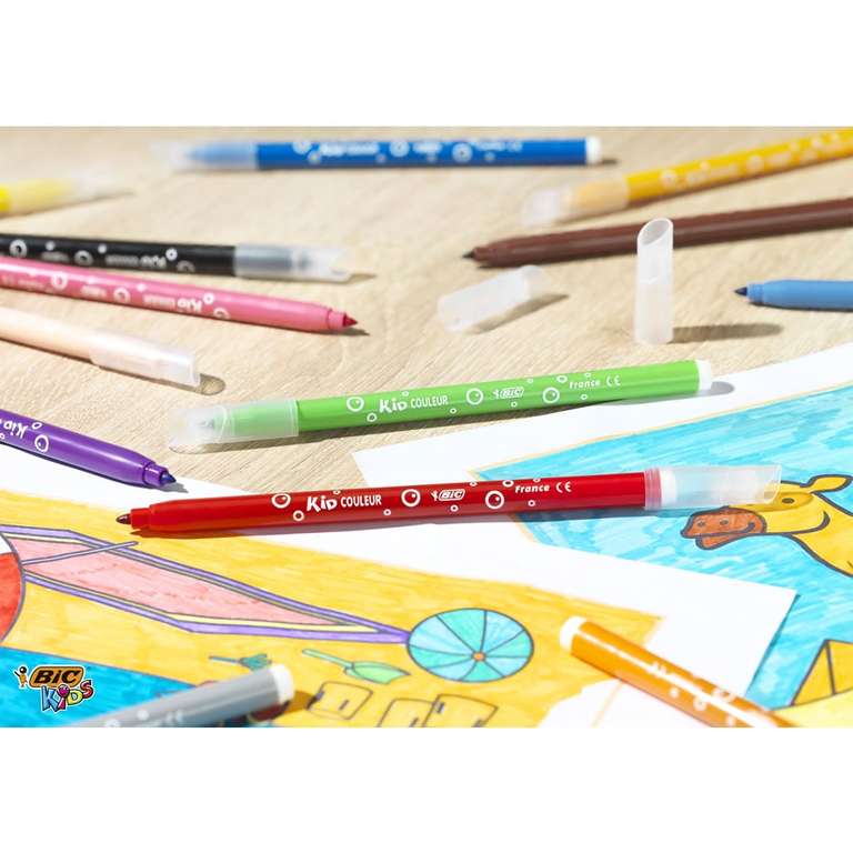 BIC Kids Couleur Felt Tip Pens 12 Pack - Free C&C