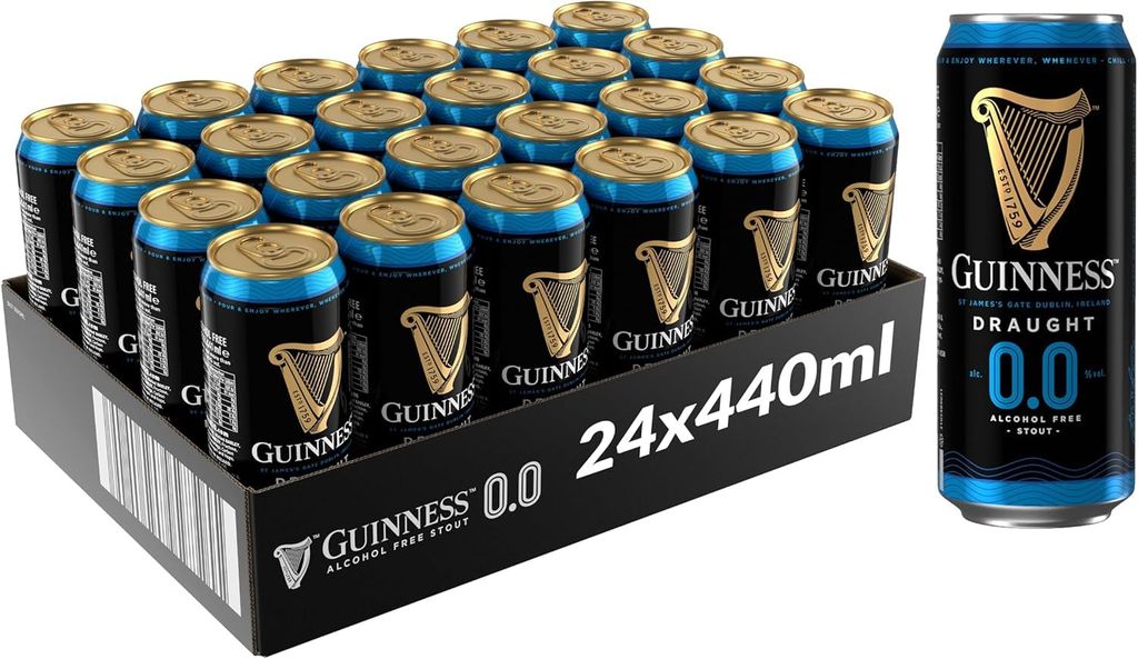 Guinness Draught (0%) 24 x 440ml w/Voucher (£19.02 with S&S + £5.46 voucher)