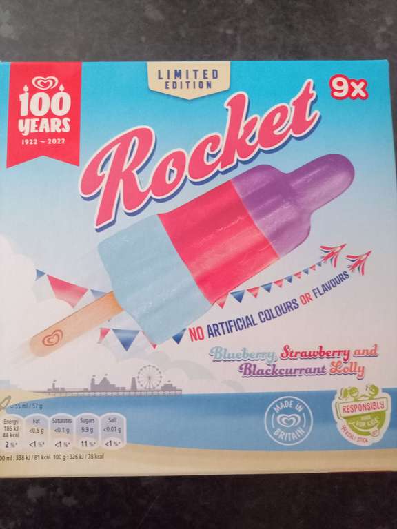Walls Rocket (9 pack) £1.50 @ Heron Foods (Grimsby)