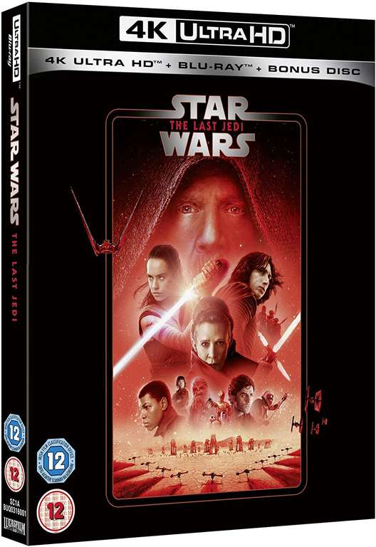 Star Wars Episode VIII - The Last Jedi [4K UHD + Blu-ray] £5.99 at angelsam85 ebay