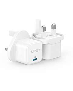 USB C Plug, Anker 2-Pack PowerPort III 20W Cube Fast Charger - Sold By Anker Direct UK FBA