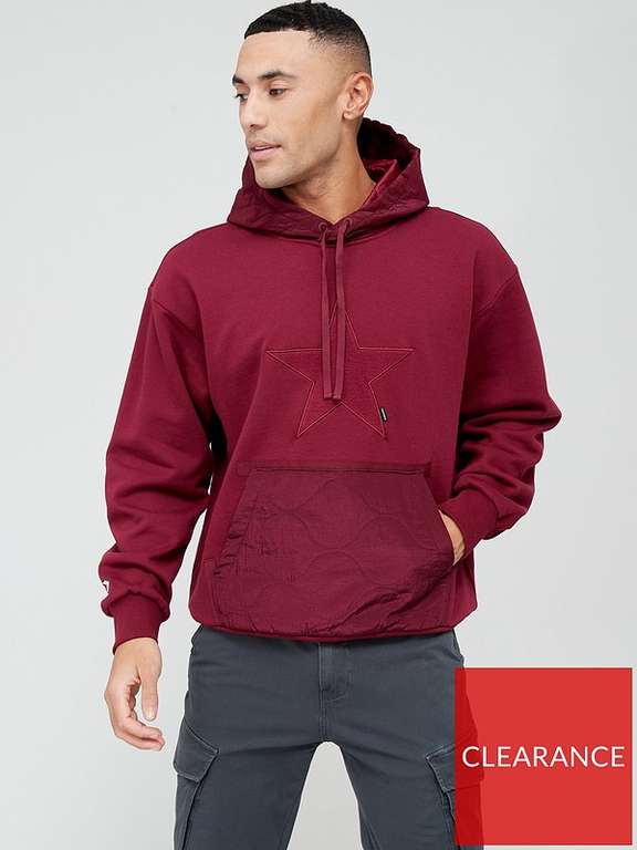 Converse Cozy Utility Star Embroidered Hoodie - Dark Purple £30.50 with Click & Collect Delivery @ Very