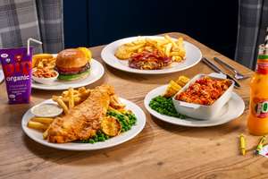 Feed a Family Of 4 For £20 Two Adult Mains + Two Kids Mains - Monday to Friday 12-6pm