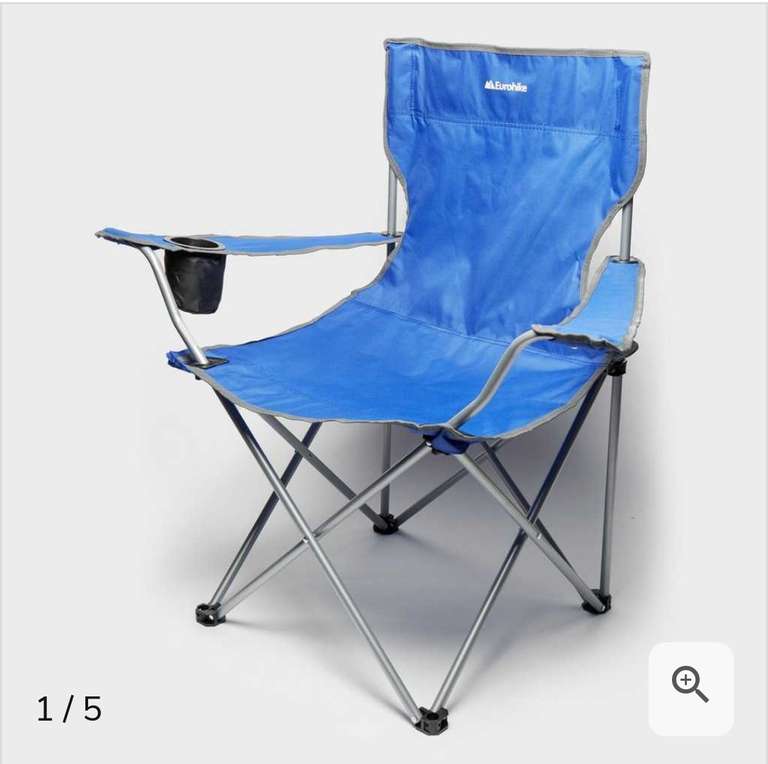 Eurohike Peak Folding Chair - camping, outdoors garden chair - various colours - with carry case