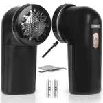 Duronic Fabric Shaver, De-Bobbler Removes Lint & Bobbles from Clothes, 2 Speed, Batteries inc - W/Code Sold by Duronic FBA (Selected Users)