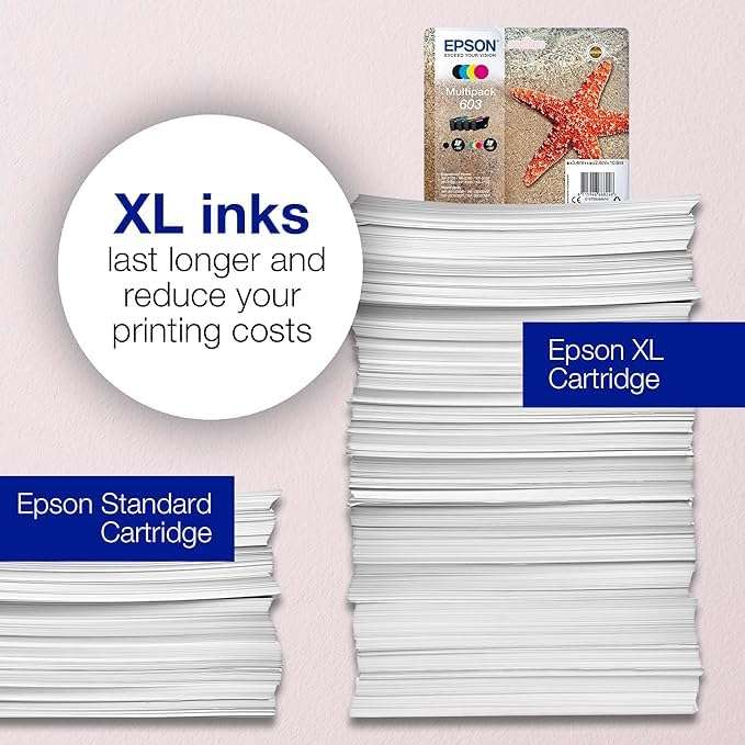 Epson 603 Starfish Genuine 4-Colour Ink Cartridges £22.40 at Amazon ...