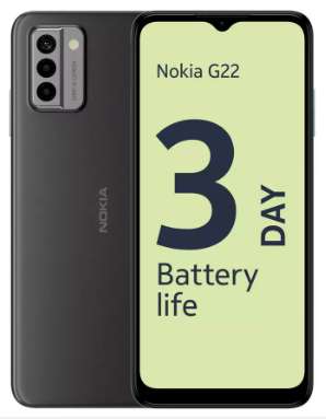 Nokia G22 64GB Mobile Phone Grey / Black + 100GB Voxi Sim Free Collection