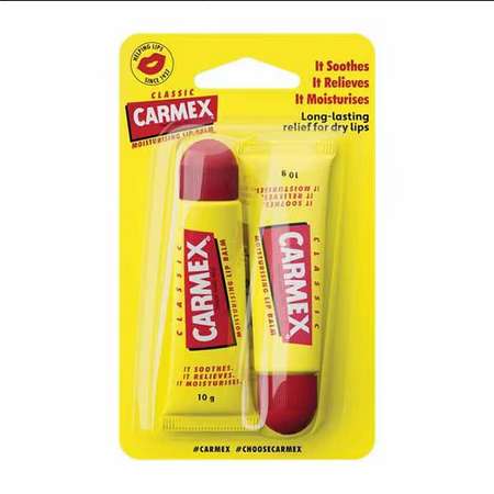 2 Pack Carmex Classic Flavour Lip Balm (Members Price) + Free Click & Collect