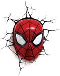 Marvel Spiderman Face 3D Deco Light - £24 + free delivery and returns limited time only @ Debenhams