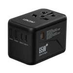 LENCENT 65W/100W GaN International Travel Adapter, 2USB 3 Type C - EU, AU, US, UK, Plug (selected accounts) @ Factory Direct Collected Store
